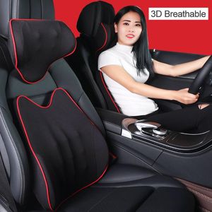 Stoelkussens auto nek kussen u vorm massagedeeltjes kussens hoofdsteun kussenondersteuning ademende auto -accessoires interieur