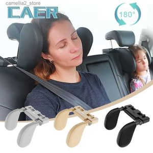 Coussins de siège Oreiller d'appui-tête de siège de voiture réglable Support de tête latéral de sommeil de voiture Oreiller de mémoire de repos de voyage Oreiller de soutien automatique du cou pour enfants Q231018