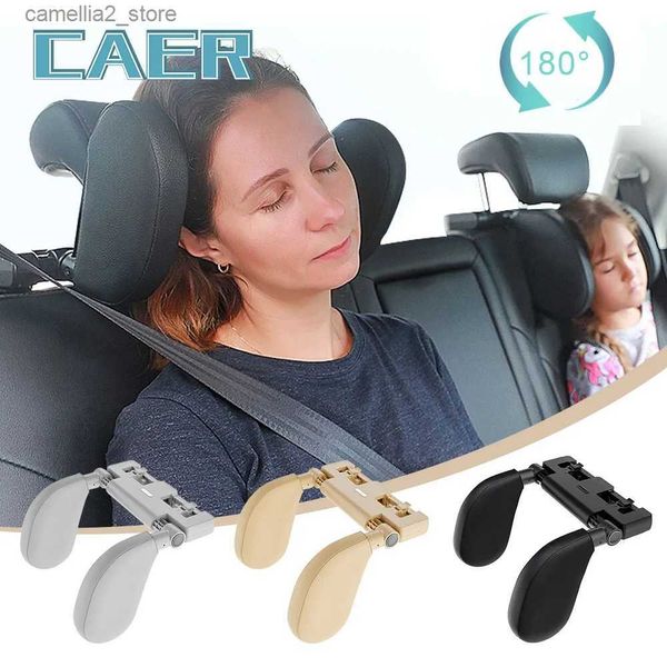 Coussins de siège Oreiller d'appui-tête de siège de voiture réglable Support de tête latéral de sommeil de voiture Oreiller de mémoire de repos de voyage Oreiller de soutien automatique du cou pour enfants Q231018