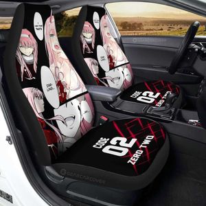 Cojines de asiento Código Dos fundas de asiento de coche Darling personalizado en los regalos de anime para fanáticos del anime R230726