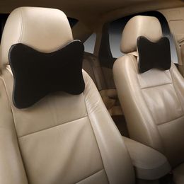 Cojines de asiento JINSERTA Almohada para el cuello del coche Universal Auto Invierno Reposacabezas de felpa Mantenga el soporte de la cabeza caliente Cojín para accesorios