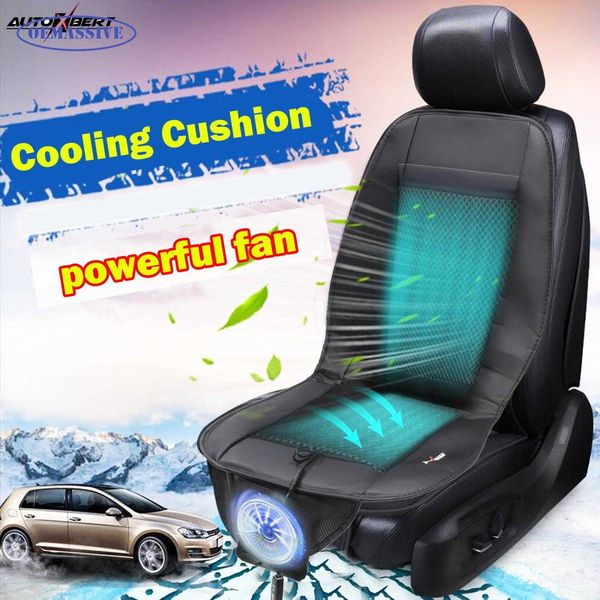 Cojines de asiento OEMASSIVE Car Summer Cooling Air Vent Seat Cojín de silla Cool Cover con ventilador DC 12V Ventilación de soplado rápido Asiento de automóvil Cooler Pad G230519