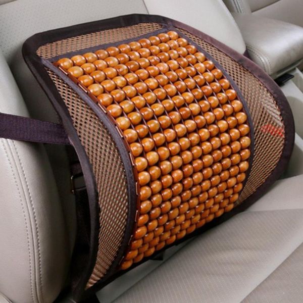 Coussins de siège housses de chaise de bureau maille de voiture coussin de soutien du dos de Massage respirant oreiller lombaire