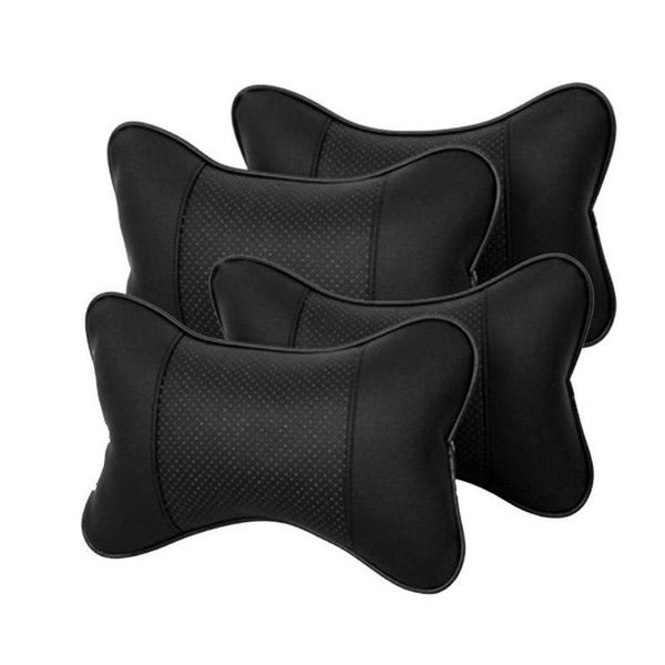 Cojines de asiento SPEORX RUIYYT Travel Car Auto Head Neck Rest Cojín de cuero Cojín Reposacabezas Bone Pillow Pads Support