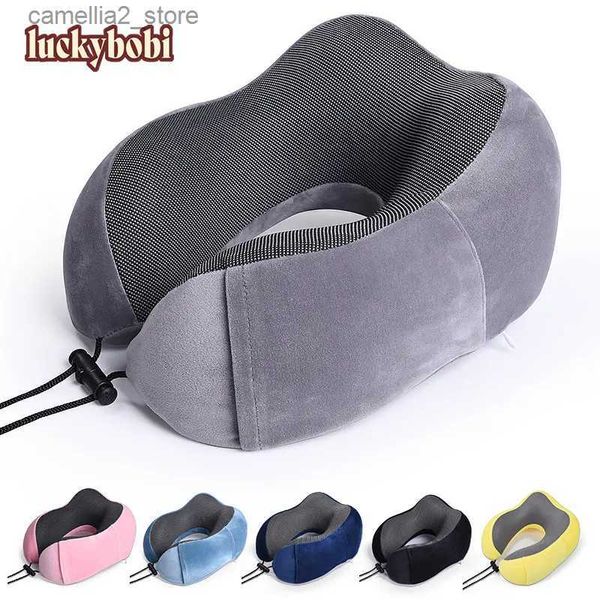 Cojines de asiento Almohadas para el cuello de espuma con memoria en forma de U Asientos de automóvil transpirables Almohada para el cuello Almohada de viaje para la cabeza y el cuello para el cuidado de la salud cervical Q231018