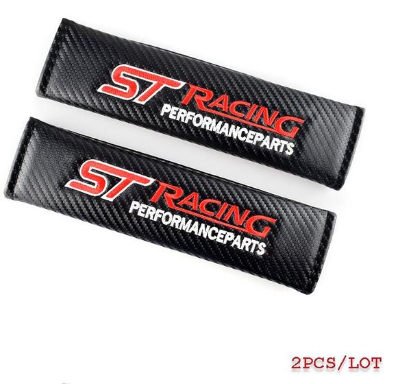 Pegatinas para coche, funda para cinturón de seguridad para Ford ST racing fiesta ranger mustang focus mk2 kuga transit Badge, accesorios, pegatina para coche