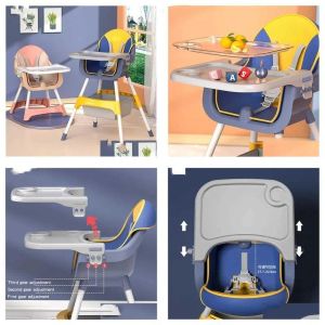 Sièges chaises de salle à manger sièges en gros de la série de bébés de haute qualité 3 en 1 chaise mtifonctionnel pliable d'alimentation de gouttes