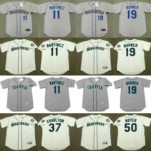 Seattle 13 OMAR Vizquel 11 EDGAR MARTINEZ 19 Jay Buhner 5 JOHN Olerud 6 DAN WILSON 23 TINO MARTINEZ NORM CHARLTON jersey Baseball