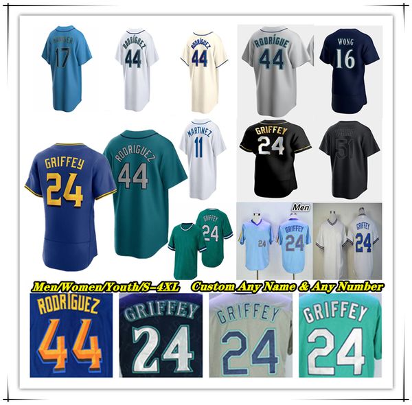 Seattle City Connect Baseball Jersey Ken Griffey Ty France JP Crawford Cal Raleigh Kolten Wong Jose Caballero Pollock George Kirby Logan Gilbert Mariner Murphy