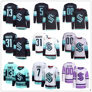 Seattle Custom Kraken Hockey Jerseys 41 Pierre-Edouard Bellemare 3 Will Borgen 95 Andre Burakovsky 35 Joey Daccord 8 Brian Dumoulin 39 Ryker Evans 52 Tye Kartye