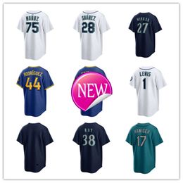 Seattle Custom Mariners Baseball Jerseys 67 Cody Bolton 58 Luis Castillo 36 Logan Gilbert 62 Emerson Hancock 68 George Kirby 50 Bryce Miller