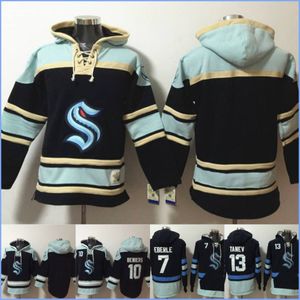Seattle''kraken''hoodie 7 Eberle 13 Tanev 10 Beniers Camisetas de hockey personalizadas Hombres Mujeres Jóvenes