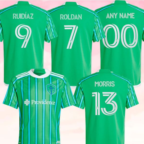 Seattle Sounders MLS 24/25 FC 13 MORRIS Camisetas de fútbol ROLDAN ARREAGA JOAO PAULO MONTERO BRUIN ROLDAN RUSNAK VARGAS TOLO ROWE Camiseta de fútbol