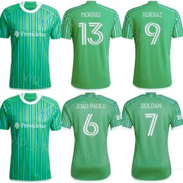 Seattle Sounders Soccer Jerseys 24-25 Hommes 10 DE LA VEGA 9 RUIDIAZ 18 VARGAS 8 ATENCIO 5 TOLO 13 MORRIS 23 CHU 11 RUSNAK 6 JOAO PAULO 25 RAGEN 16 ROLDAN Kits de maillots de football