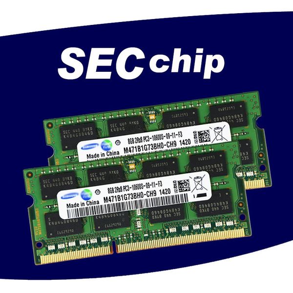 Chip SEC 8GB 4GB 2GB 2G 4G PC2 PC3 PC3L DDR2 DDR3 667Mhz 800Mhz 1333hz 1600Mhz 5300S 6400 8500 10600 memoria RAM para ordenador portátil 240314