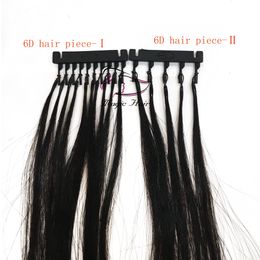 Deuxième génération d'extensions de cheveux 6D couleur naturelle 14 pouces à 26 pouces 10A Extensions de cheveux humains brésiliens vierges 2019 nouvelle arrivée