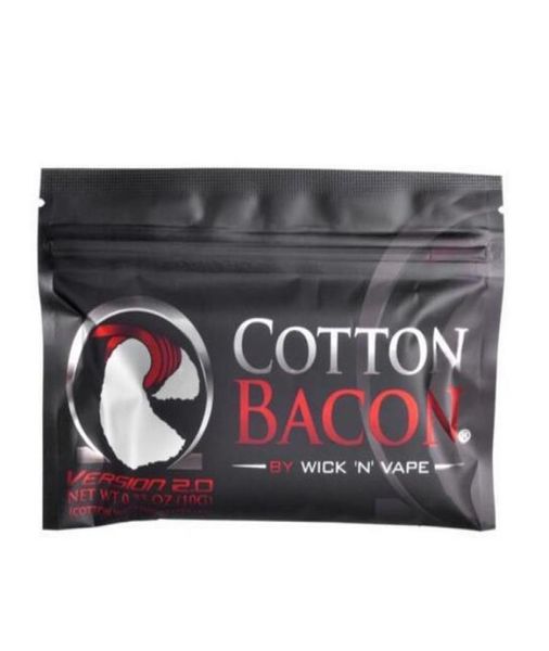 Segunda generación de tabaco electrónico de algodón Bacon V2 2 PK Dragon Cotton VCC Bacon Cotton7808958