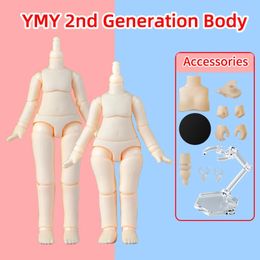 Tweede generatie Ymy gezamenlijke pop lichaam jongen meisje lichaam speelgoed vervanging gezamenlijke handaccessoires voor Obitsu 11 Gsc hoofd Ob111 / 12Bjd 240307