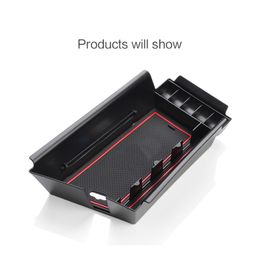 Caja de almacenamiento secundario para BMW F48 X1 2016 ~ 2018 Central Armrest Stowing Tiding Organizer Car Accesorios de estilo personalizado Premium