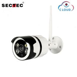 Sectec Wifi Outdoor IP-camera 1080P 720P Waterdichte draadloze beveiligingscamera Tweeweg Audio Night Vision P2P Bullet CCTV Camera