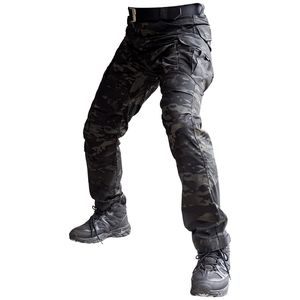 Secteur sept IX2 Military Multi poches Pantalon de cargaison Dark Camouflage Pantalon tactique régulier Pantalon masculin actif 201217