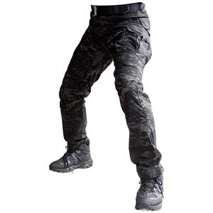 Sector zeven IX2 Militaire Multi -zakken Laadbroek Dark Camouflage Regelmatig tactische broek Actieve heren broek 201110