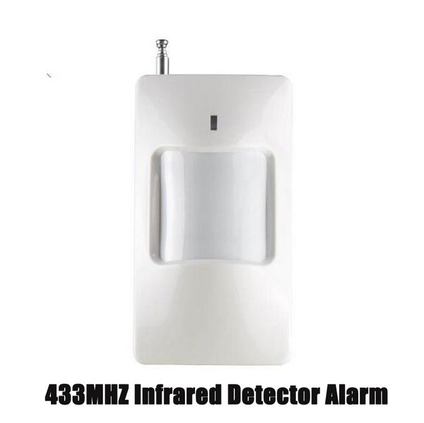 Alarma de seguridad 433MHZ Detector infrarrojo IR inalámbrico Alarma 110ﾰ PIR Ventana Puerta Sensor antirrobo para tienda Hogar de mascotas