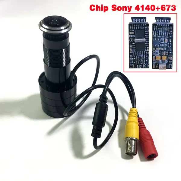 Seguridad ojo de la puerta agujero HD Chip Sony 4140 673 cámara gran angular lente ojo de pez mirilla CCTV para TV