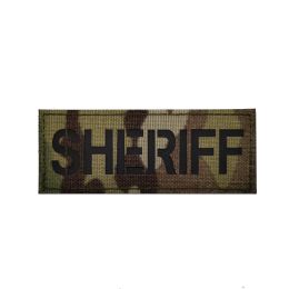 Agent d'application de la sécurité Patchs brodés shérif applique uniforme vil