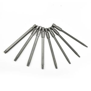 Beveiligingsmanagementbewijs schroevendraaierbits 100 mm lang bereik magnetische Torx schroevendraaier S2alloy staal T8 T10 T15 T20 T25 T27 T30/T40