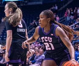 Sedona Prins Hailey van Lith TCU Dames basketballerse 5 Una Jovanovic 3 Madison Conner 23 Aaliyah Roberson 24 Daija Turner gestikt Tcu Horned Frogs Jerseys