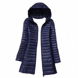 Sedutmo invierno Lg chaquetas de pato ultraligeras para mujer abrigo de plumón chaqueta acolchada de primavera Parkas delgadas con capucha ED230 G115 #