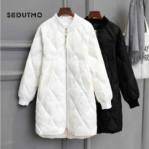 SEDUTMO Winter Long Womens Down Chaquetas Ultra Light Duck Down Coat Oversize White Puffer Jacket Slim Autumn Parkas T191125