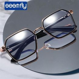 Seemfly -1 -1 5 -2 -2 5 -3 5 lunettes de myopie finies bloquant la lumière bleue hommes femmes lunettes myopes à grande monture lunettes optiques F317U