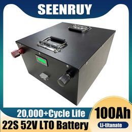 Geziene LTO 22S 52V 100Ah lithium titanaat batterij Gebruik 2.4V zakcellen voor 48V 52V motorfiets zonnesysteem driewieler scooter