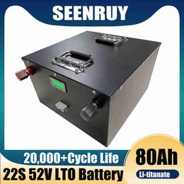 SEENRUY LTO 22S 52V 80Ah Lithium Titanate batterie utiliser 2.4v cellules de poche pour 48V 52V moto système solaire Tricycle Scooter