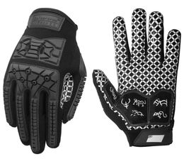 Seibertron Lineman 2.0 Gants de récepteur de football américain à paume rembourrée Flexible TPR Protection contre les chocs Rugby Gant blanc Adulte 240222