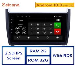 Seicane Car GPS HD Android 10.0 IPS NAVI Auto Radio pour 2012-2015 VW Polo Support CarPlay TPMS DVR Multimedia Player4943341