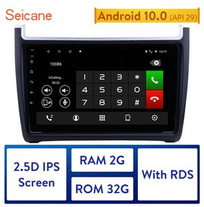 Seicane Car GPS HD Android 10.0 IPS Navi Auto Radio voor 2012-2015 VW Polo Support CarPlay TPMS DVR Multimedia Player6123454