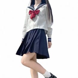 Seifuku Uniformen Sexy Pak Sailor Girl Koreaanse Uniform College Geplooide School Japanse Student Graduati Cosplay H47X #