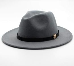 Seioum nieuw merk wol men039s zwarte fedora hoed voor heer wollen brede rand jazz kerk cap vintage panama sun top hat d190116634932