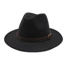 Seioum Nieuwe Mode Stijl Brede Rand Vrouwen Vilten Hoed Wol Soild Fedora Cap Voor Vrouwen Retro Hoed Elegante Dames jazz Wol Caps5214824