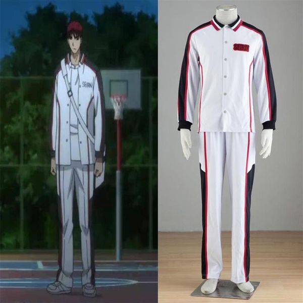 Maillot de basket-ball de l'équipe de basket-ball Seirin, Costume de Cosplay de deuxième génération, vêtements de sport de basket-ball de Kuroko, manches longues de base F328g