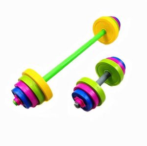 Sel réglable poids enfants Barbell ensemble enfants haltère ensemble musculation équipement d'exercice formation musculaire enfants Gym Home3807983