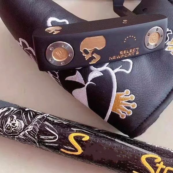 SELECCIONE Palos de golf NEWPORT 2 Putters Golden Skull Golf Putters Palos de golf de edición limitada para hombres Déjenos un mensaje para obtener más detalles e imágenes