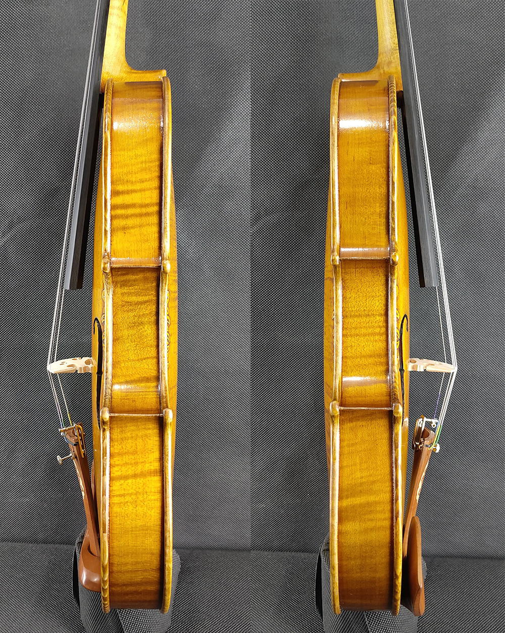 選択された1ピースバックストラッドロイヤルフルールデリスバイオリン4/4サイズ＃3159プロのバイオリンハンドメイドオイルアンティークワニス