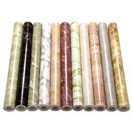 Papel tapiz autoadhesivo, película de vinilo de mármol, papel tapiz impermeable autoadhesivo, cocina, baño, armario, encimeras, pegatinas de pared de PVC