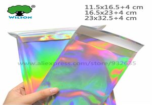 Bolsas de mensajería adhesivas autoselladas, sobres holográficos de plástico, bolsas de correo Postal, ropa interior cosmética 225S2090618