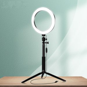 Anneau lumineux LED circulaire pour Selfie, avec trépied, Kit de diffusion en direct pour TikTok, éclairage de caméra de Studio Youtube pour Youtuber Vlogger