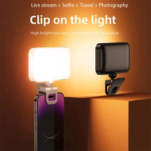 Selfielicht Clip-on LED-licht voor telefoon Laptop Tablet Computer Telefoonlicht voor selfie Videoconferentie Zoom Pography Make-up 240322